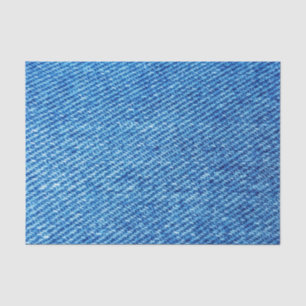 Papel De Seda Textura Blue Denim