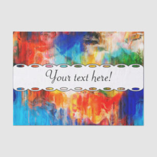 Papel De Seda Textura colorida