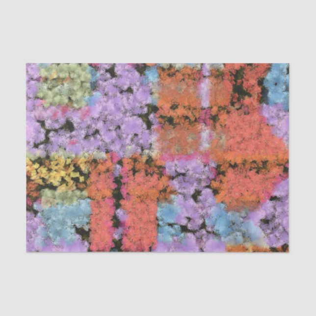 Papel De Seda Textura das formas de pintura (Frente )