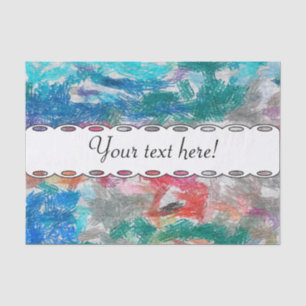 Papel De Seda Textura de Crayons