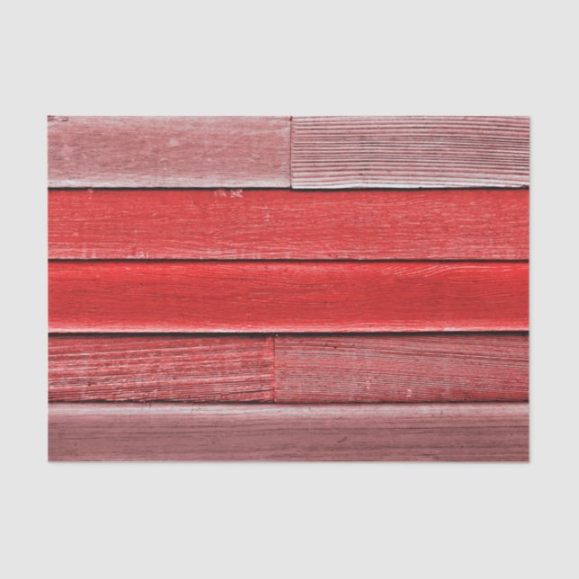 Papel De Seda Textura de Grão de Madeira Vermelha Rústica Countr (Frente )