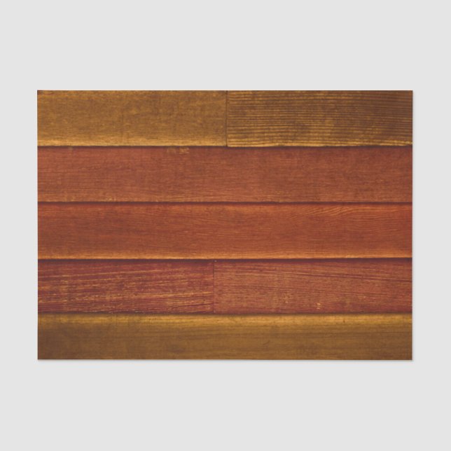 Papel De Seda Textura de madeira laranja amarela outono rústico  (Frente )
