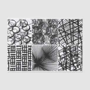 Papel De Seda Textura em Abstrato branco do artista preto