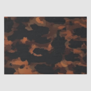Papel De Seda Textura Marrom e Preta Abstrata, Casco de Tartarug
