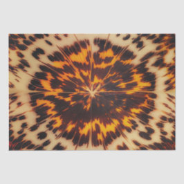 Papel De Seda Textura Marrom e Preta Abstrata Chic TortoiseShell