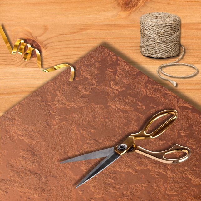 Papel De Seda Textura Metálica de Cobre Moderna Faux (Criador carregado)