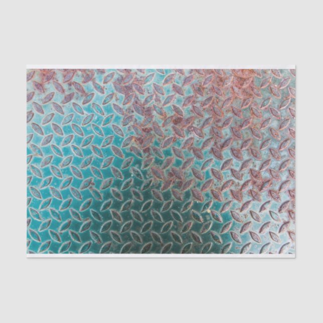 Papel De Seda Textura oxidada do metal (Frente )