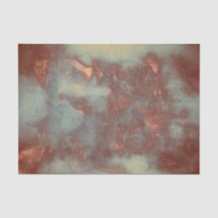 Papel De Seda Textura Russo Vintage Teal Brown Country Abstrato