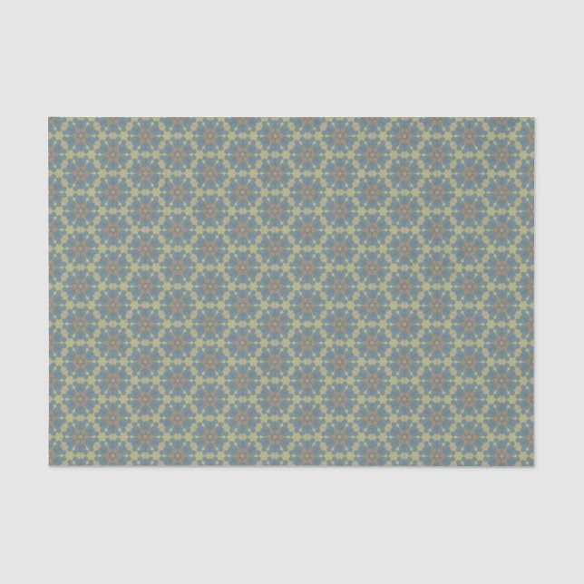 Papel De Seda Textura verde-escura azul-esmaltada (Frente )