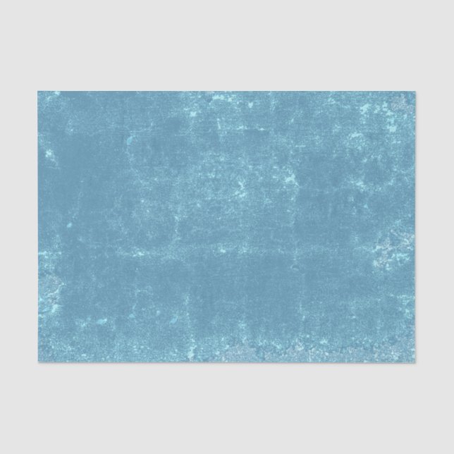 Papel De Seda Textura Vintage - Decoupage Azul Claro (Frente )