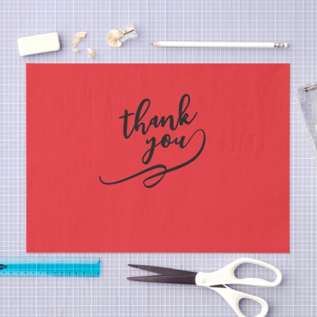 Papel De Seda Thank You Tissue Paper (Arte )
