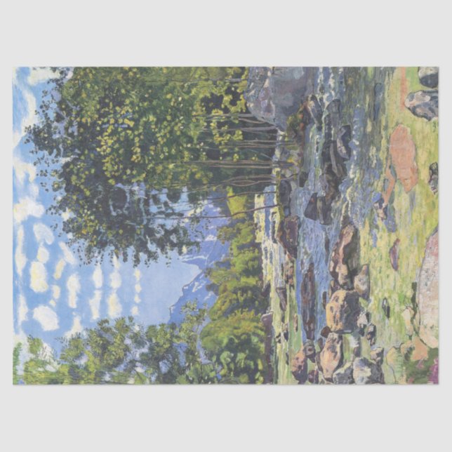Papel De Seda The Black Lutschina (de Ferdinand Hodler) (Frente )