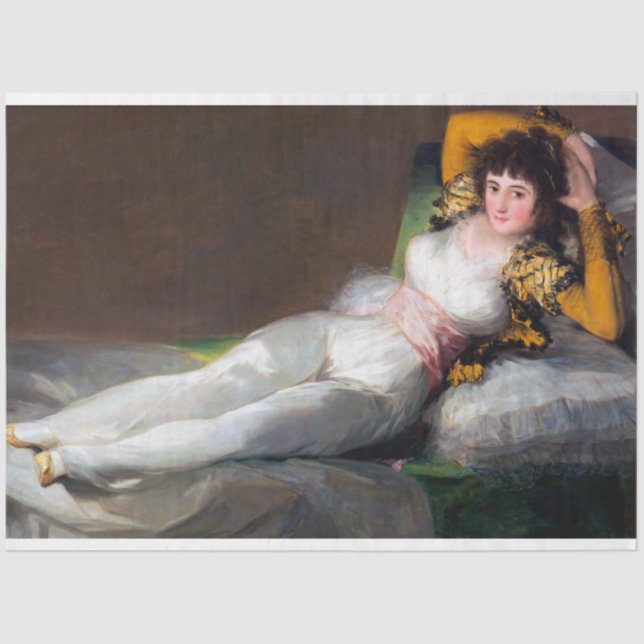 Papel De Seda The Clothed Maja, Francisco Goya, 1798-1803 (Frente )