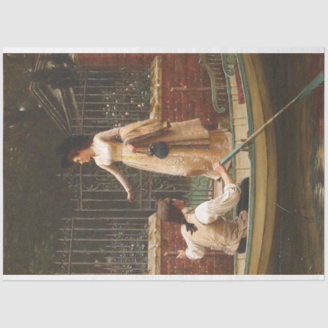 Papel De Seda The Elopement (Romantic Date) (por E.B. Leighton) (Frente )