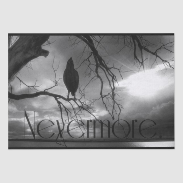 Papel De Seda The Raven - Nevermore Sunbeams Tree (Frente )
