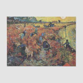 Papel De Seda The Red Vineyard by Vincent Van Gogh