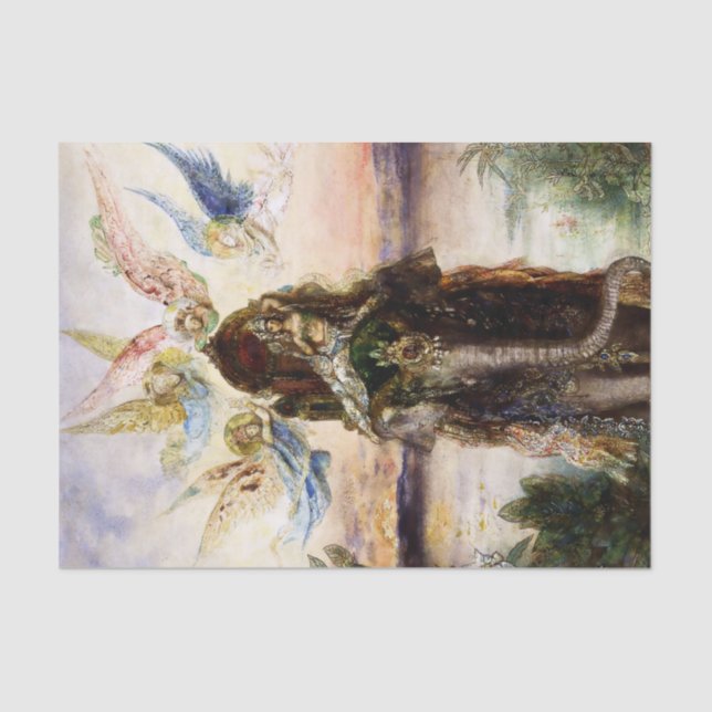Papel De Seda “The Sacred Elephant” by Gustave Moreau (Frente )