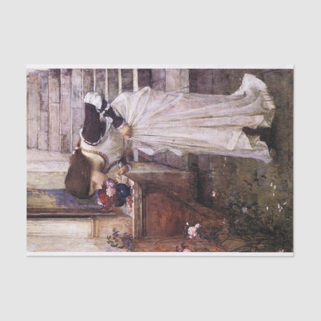Papel De Seda The Shrine, de John William Waterhouse - 1895 (Frente )