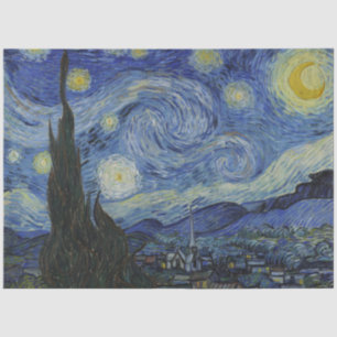Papel De Seda The Starry Night (Vincent van Gogh) (Famosa Arte)