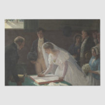 The Wedding Register (por Edmund Blair Leighton)