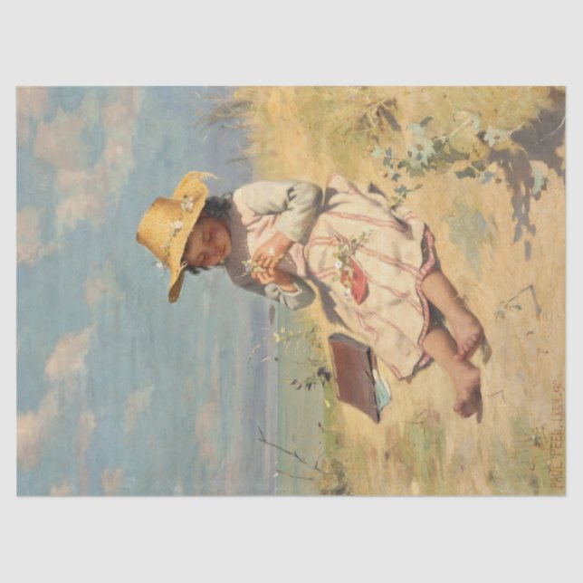 Papel De Seda The Young Botanist (por Paul Peel) (Frente )