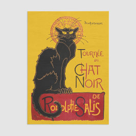 Papel De Seda Theophile Steinlen - Le Chat Noir Vintage