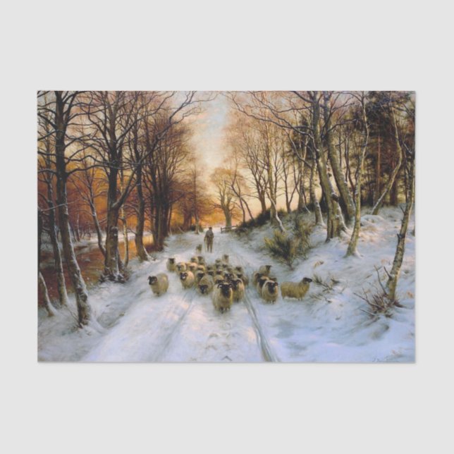 Papel De Seda Through the Calm and Frosty Air by Farquharson     (Frente )