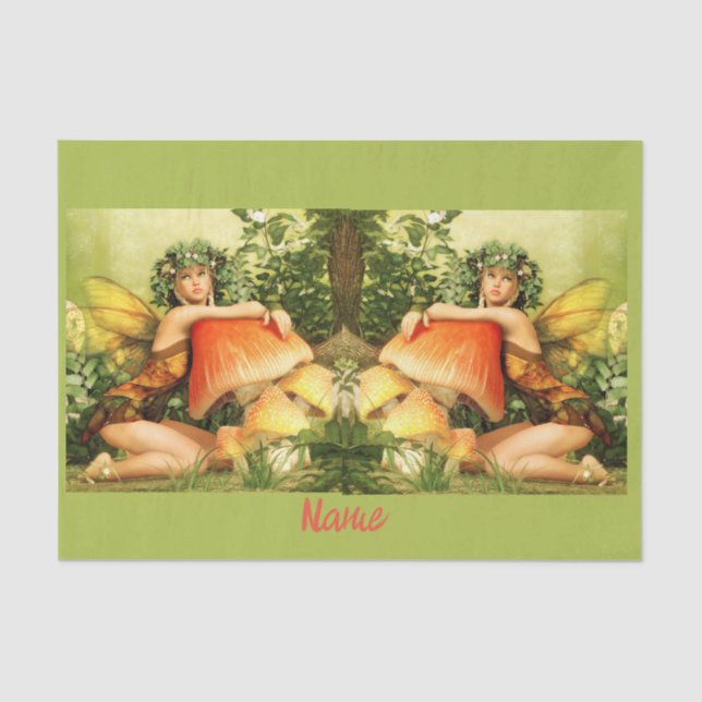 Papel De Seda Thunder_Cove da fada do Cogumelo (Frente )