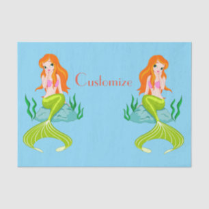 Papel De Seda Thunder_Cove da Sereia Vermelha Cuja Chave É Corta