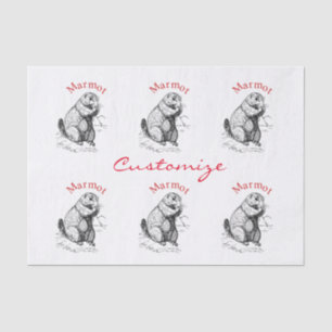 Papel De Seda Thunder_Cove de Animais Marmotes