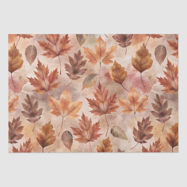 Papel De Seda Tie Dye Autumn Floral (Frente )