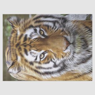Papel De Seda Tiger Oil Painting