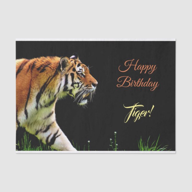 Papel De Seda Tigre de Prowling (Frente )