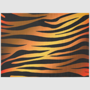 Papel De Seda Tigre Dourado Elegante