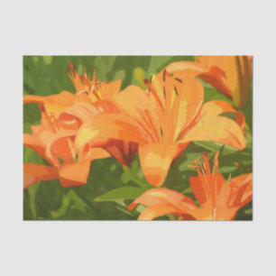 Papel De Seda Tigre pintado Lily