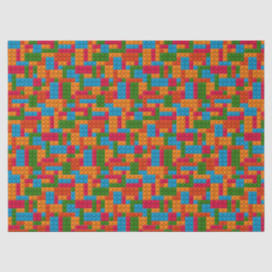 Papel De Seda Tijolo de Construção Colorido