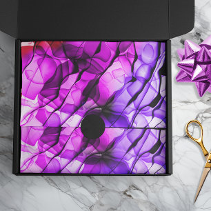 Papel De Seda Tinta Múltipla Rosa Com Camada De abstrato