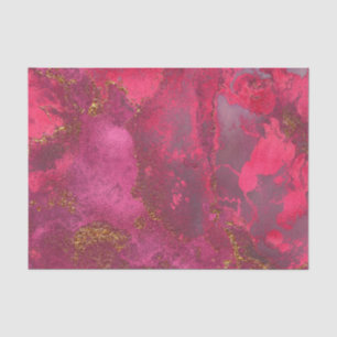 Papel De Seda Tinta rosa e tinta Dourada, cor-de-rosa, com Rosa