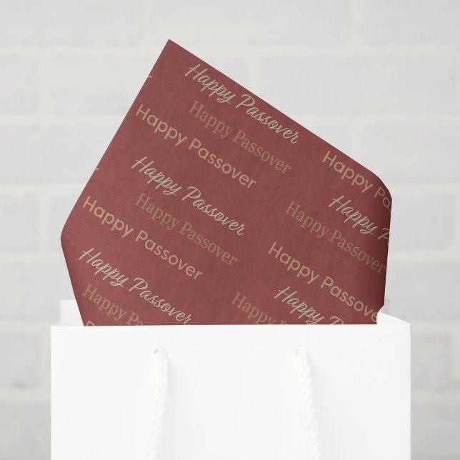 Papel De Seda Tipografia Feliz Páscoa (Sacola de presentes)