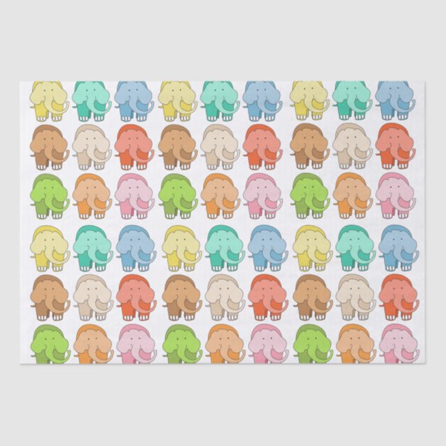 Papel De Seda Tippy Toes Elephant (Frente )
