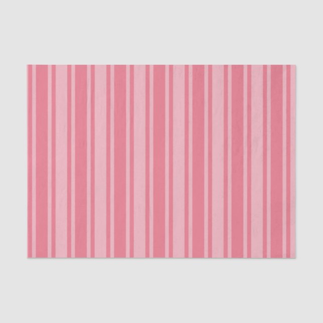 Papel De Seda Tiras de doces cor-de-rosa-coral (Frente )