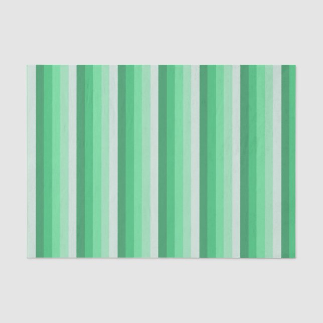 Papel De Seda Tiras de sombra verdes (Frente )