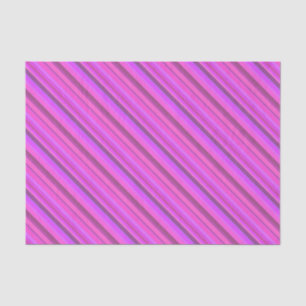 Papel De Seda Tiras diagonais cor-de-rosa