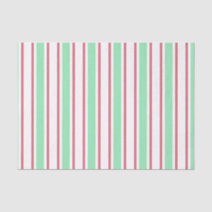Papel De Seda Tiras doces brancas, cor-de-rosa e brancas