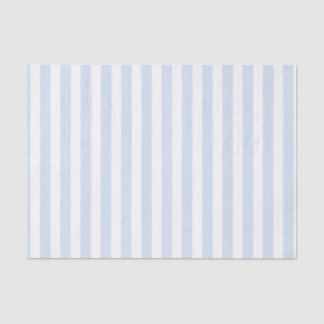 Papel De Seda Tiras doces brancas e azuis claras