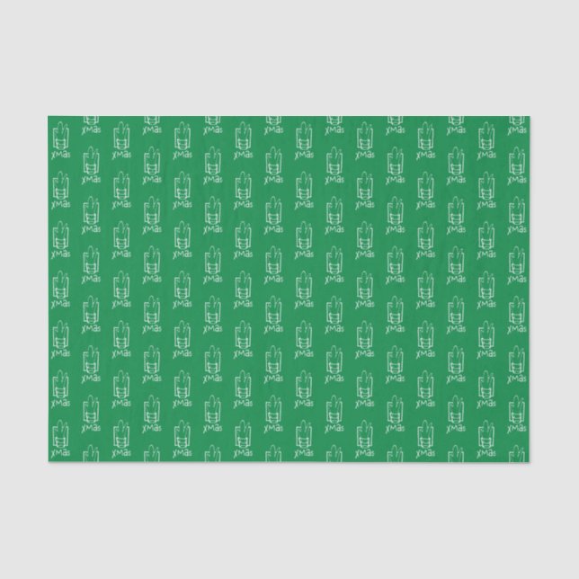 Papel De Seda Tiros de Natal (Frente )