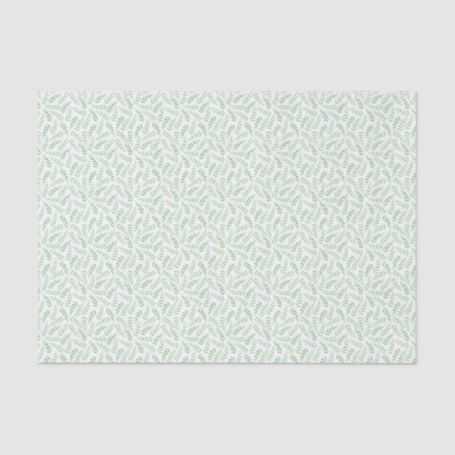 Papel De Seda Tissue paper - Leaves - green (Frente )