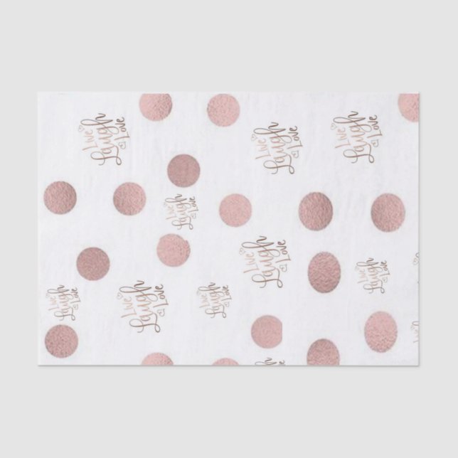 Papel De Seda Tissue Paper Live Laugh Love (Frente )