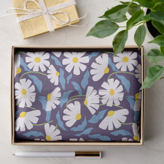 Papel De Seda Título Embalagem Corporativa Naval Floral Retro Gr