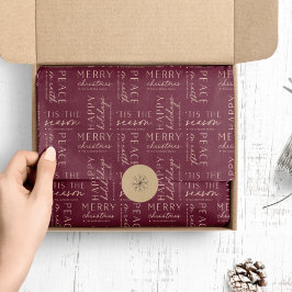 Papel De Seda Todos os Desejos de Férias Personalizados